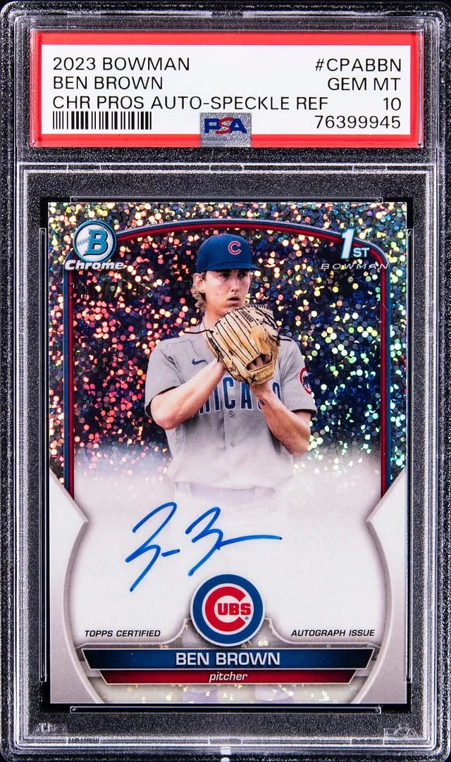 2023 Bowman Chrome Ben Brown Prospect Autographs #CPABBN card image