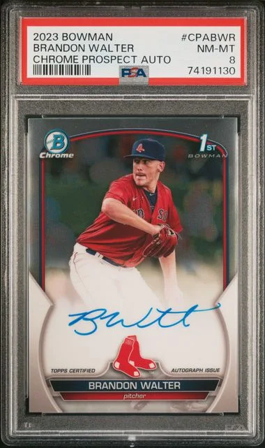 2023 Bowman Chrome Brandon Walter Prospect Autographs #CPA-BWR card image