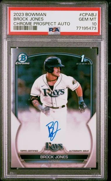 2023 Bowman Chrome Brock Jones Prospect Autographs #CPABJ card image