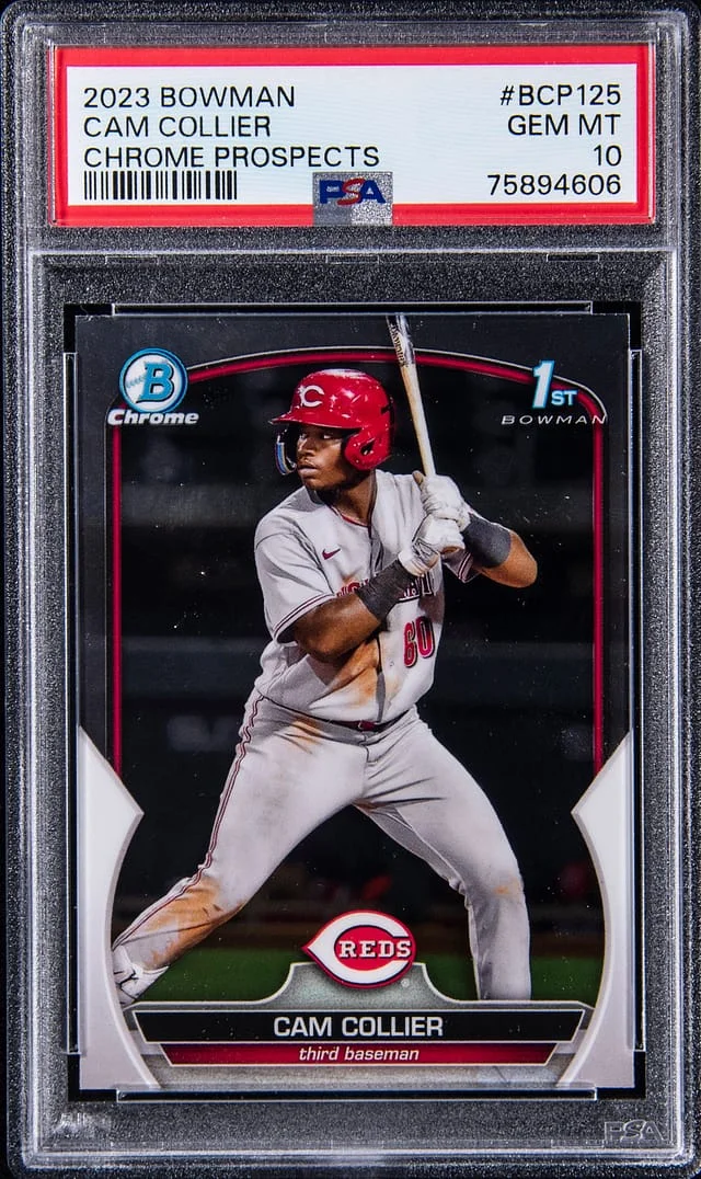 2023 Bowman Chrome Cam Collier Prospect #BCP-125 card image