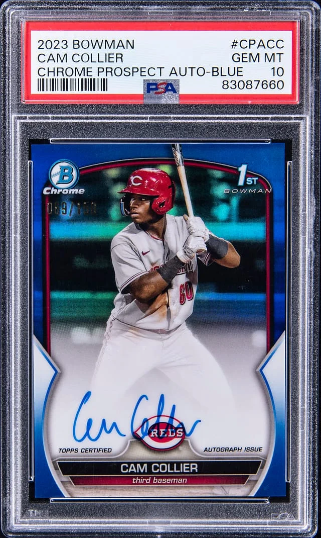 2023 Bowman Chrome Cam Collier Prospect Autographs #CPA-CC card image