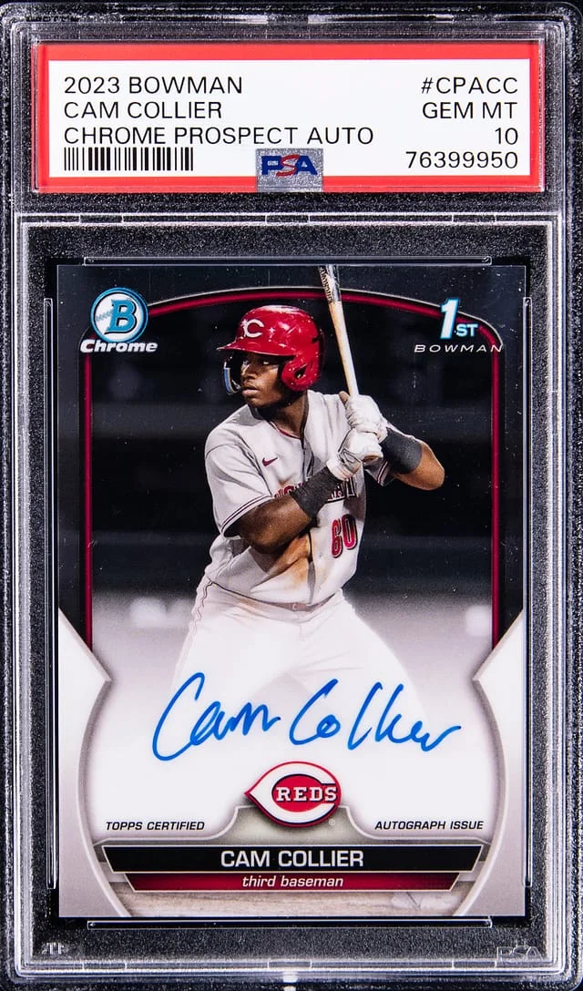 2023 Bowman Chrome Cam Collier Prospect Autographs #CPACC card image