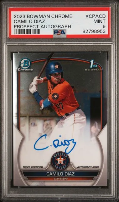 2023 Bowman Chrome Camilo Diaz Prospect Autographs #CPACD card image