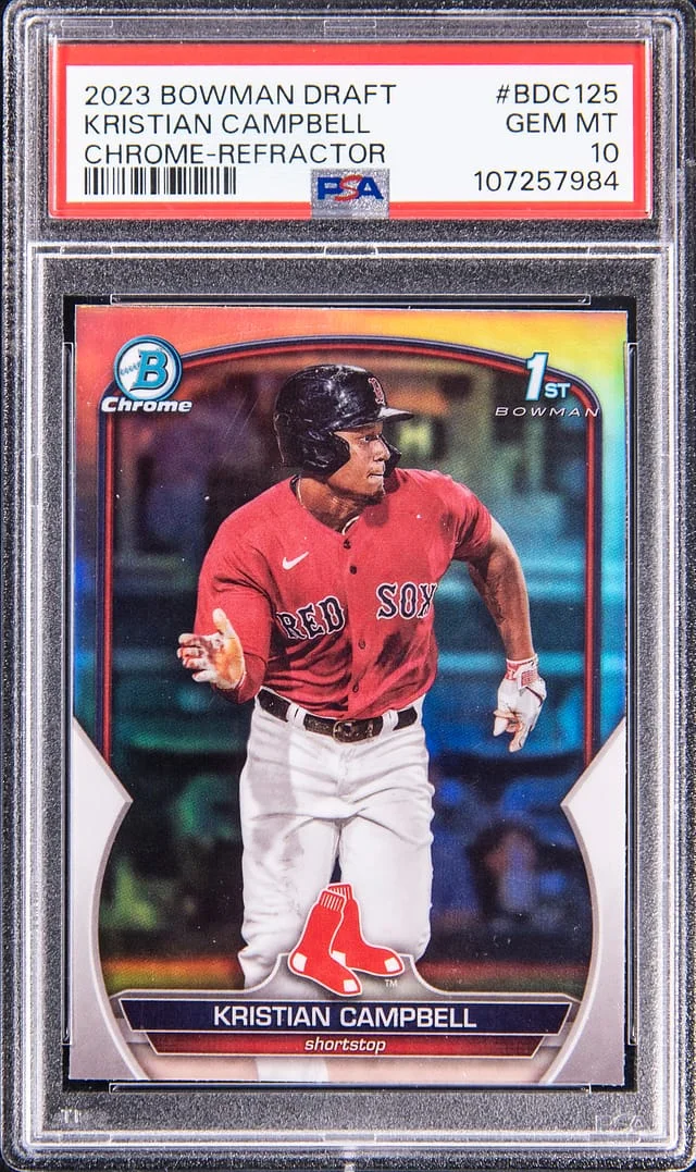 2023 Bowman Chrome Draft Kristian Campbell Refractor #BDC-125 card image