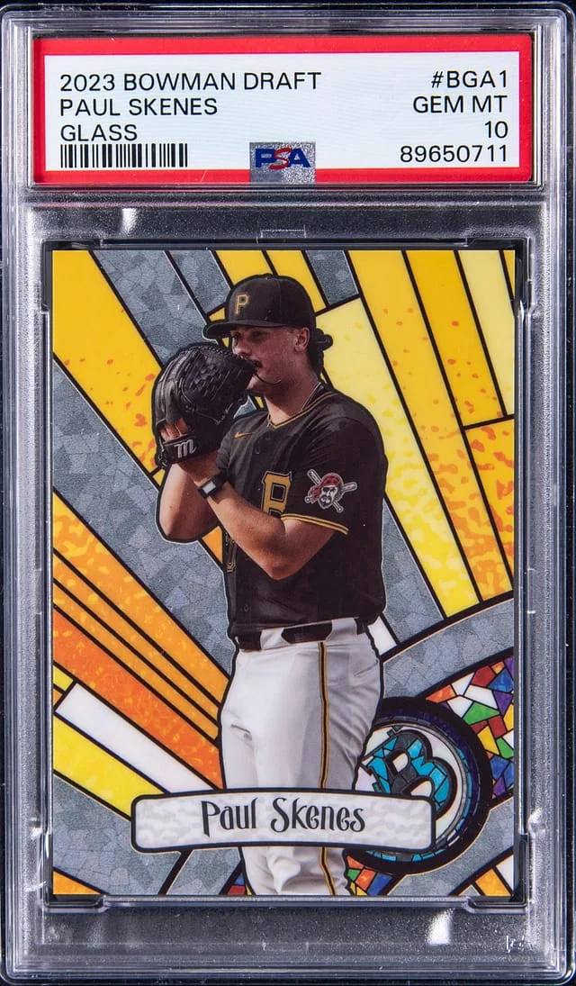 2023 Bowman Chrome Draft Paul Skenes Glass #BGA1 card image