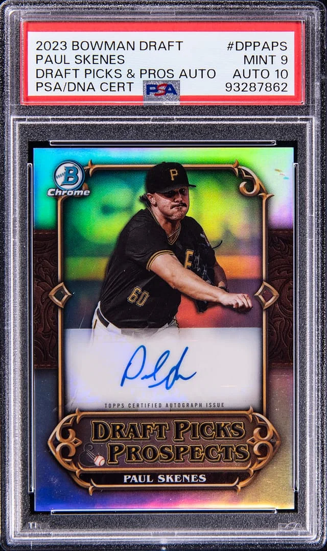 2023 Bowman Chrome Draft Paul Skenes Picks & Prospects Autograph #DPPAPS card image