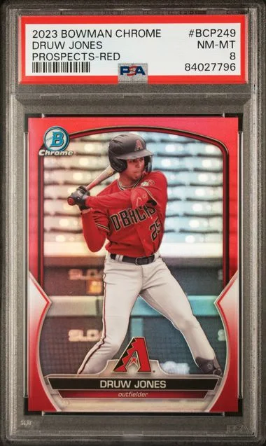 2023 Bowman Chrome Druw Jones Red #BCP-249 card image