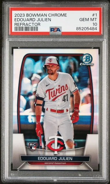 2023 Bowman Chrome Edouard Julien Refractor #1 card image