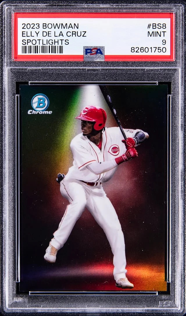 2023 Bowman Chrome Elly De La Cruz Spotlights #BS-8 card image