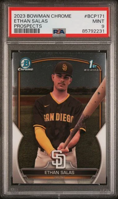 2023 Bowman Chrome Ethan Salas #BCP171 card image