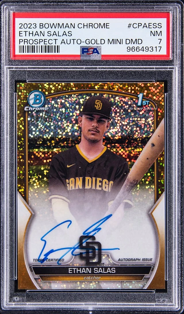 2023 Bowman Chrome Ethan Salas Prospect Autograph #CPAESS card image