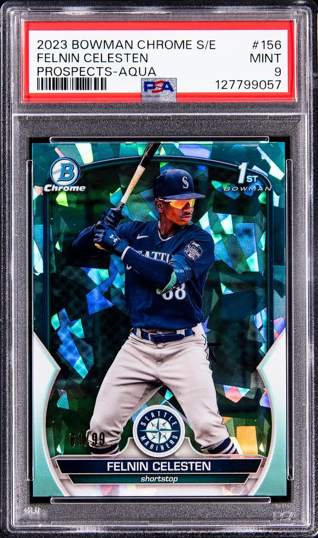 2023 Bowman Chrome Felnin Celesten Edition Prospects Aqua #BCP-156 card image