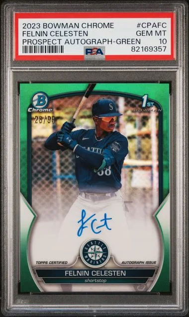 2023 Bowman Chrome Felnin Celesten Prospect Autographs HTA Choice #CPA-FC card image