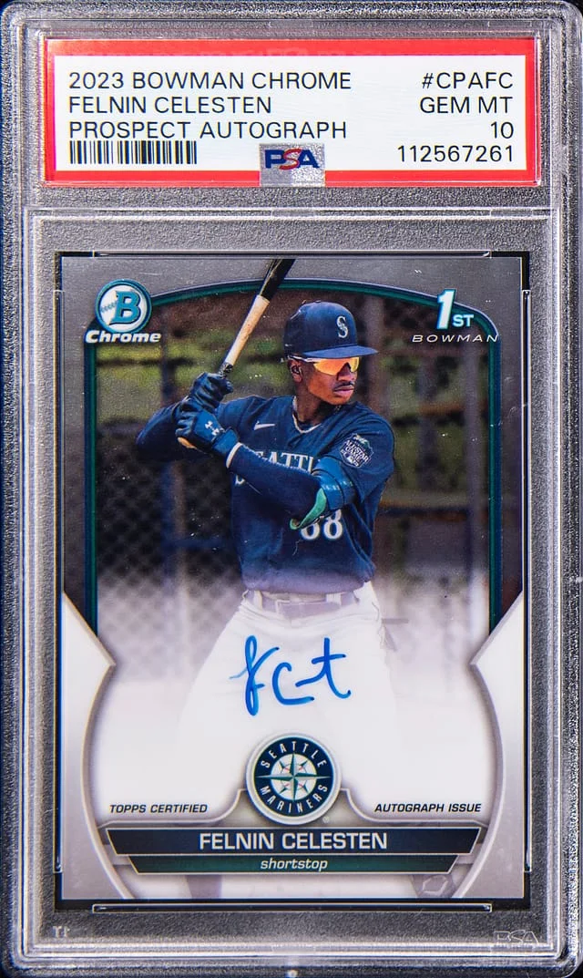 2023 Bowman Chrome Felnin Celesten Prospect Autograph #CPAFC card image