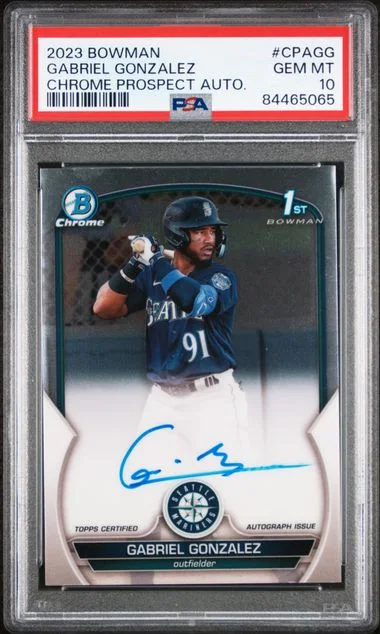 2023 Bowman Chrome Gabriel Gonzalez Prospect Autographs #CPA-GG card image