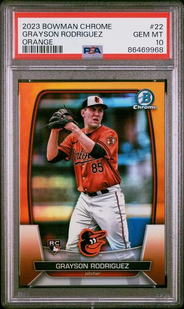 2023 Bowman Chrome Grayson Rodriguez Orange #22 card image