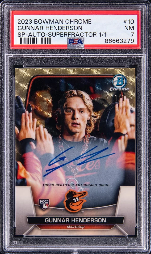 2023 Bowman Chrome Gunnar Henderson SP #10 card image