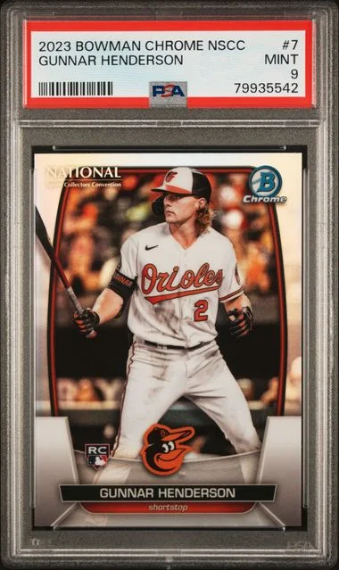 2023 Bowman Chrome Gunnar Henderson National #7 card image