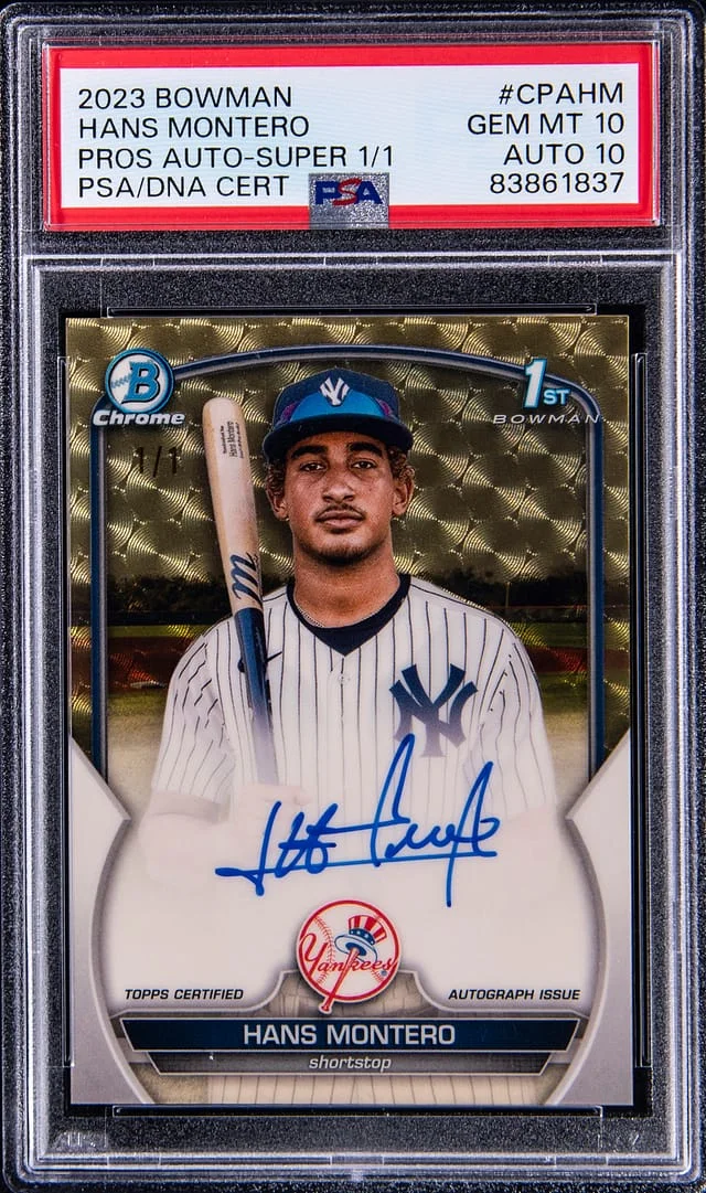2023 Bowman Chrome Hans Montero Prospect Autographs SuperFractor #CPA-HM card image
