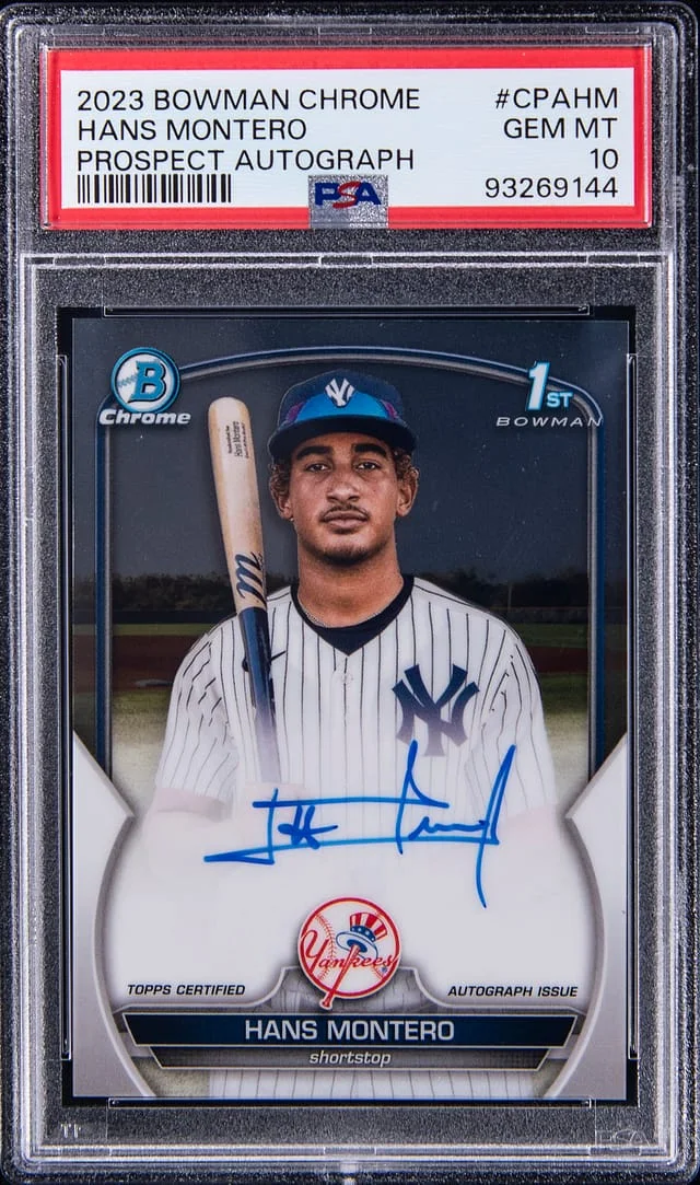 2023 Bowman Chrome Hans Montrero Prospect Autograph #CPA-HM card image