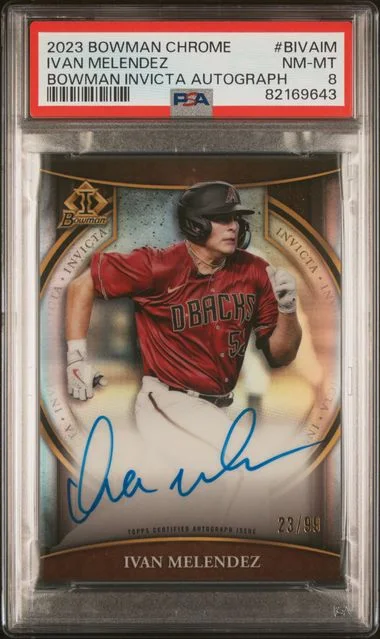2023 Bowman Chrome Ivan Melendez Bowman Invicta Autograph #BIVA-IM card image