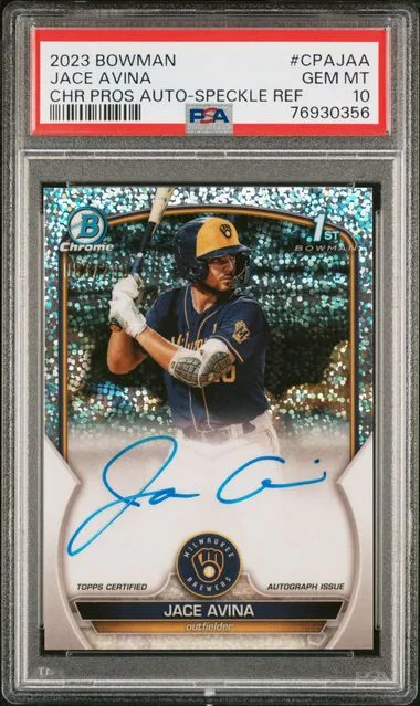 2023 Bowman Chrome Jace Avina Prospect Autographs #CPAJAA card image