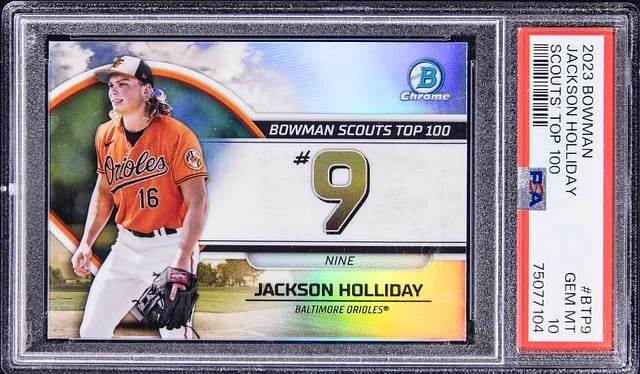 2023 Bowman Chrome Jackson Holliday Scouts' Top 100 #BTP9 card image