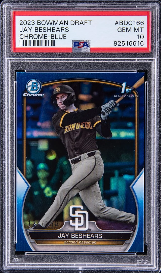 2023 Bowman Chrome Jay Beshears Blue #BDC166 card image
