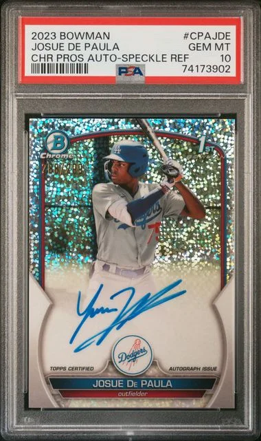 2023 Bowman Chrome Josue De Paula Prospect Autographs #CPAJDE card image