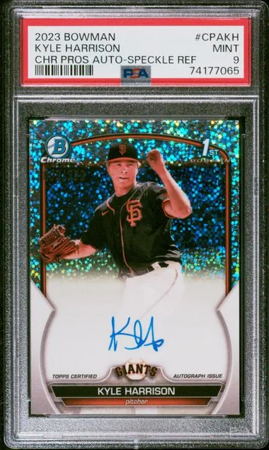 2023 Bowman Chrome Kyle Harrison Prospect Autographs #CPAKH card image