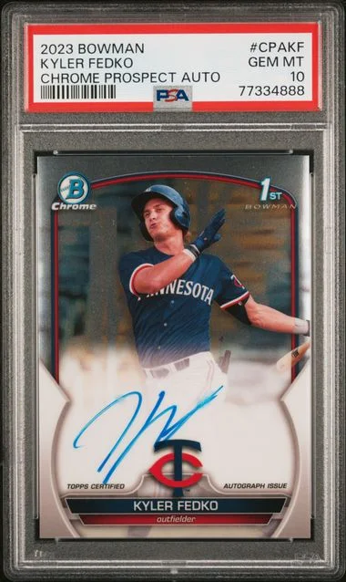 2023 Bowman Chrome Kyler Fedko Prospect Autographs #CPA-KF card image