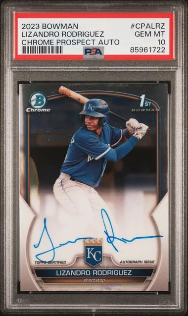 2023 Bowman Chrome Lizandro Rodriguez Prospect Autographs #CPALRZ card image
