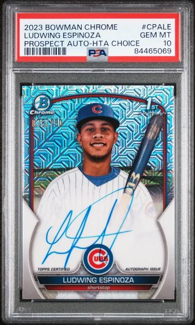 2023 Bowman Chrome Ludwing Espinoza Prospect Autographs HTA Choice #CPA-LE card image