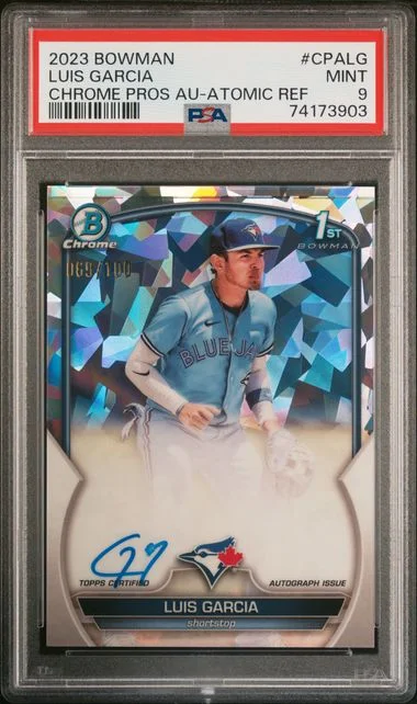 2023 Bowman Chrome Luis Garcia Prospect Autographs #CPALG card image