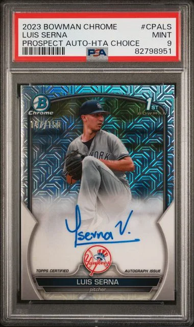 2023 Bowman Chrome Luis Serna Prospect Autographs Hta Choice #CPALS card image