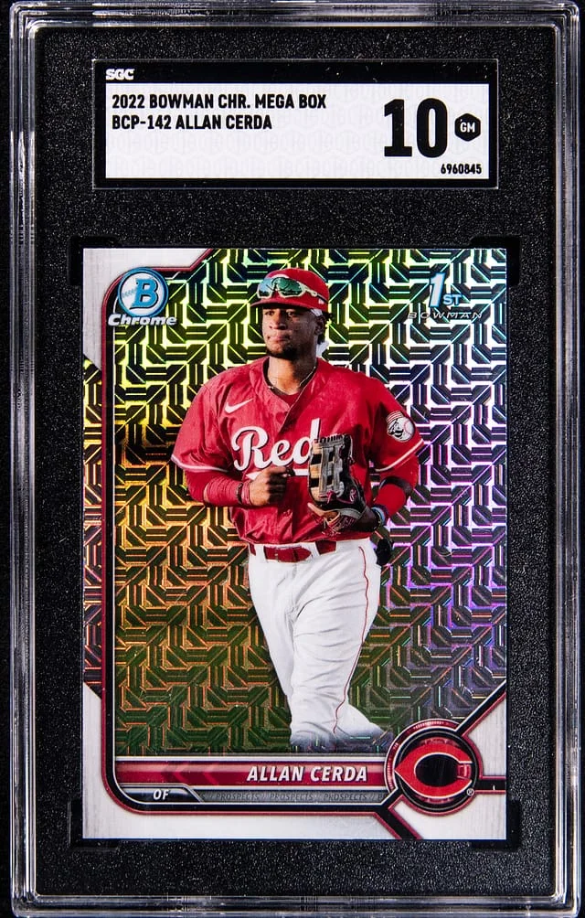 2023 Bowman Chrome Mega Box Allan Cerda #BCP142 card image