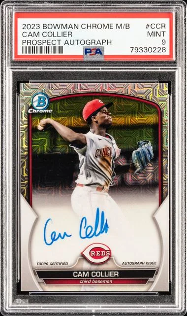 2023 Bowman Chrome Mega Box Cam Collier Prospect Autographs #BMA-CCR card image