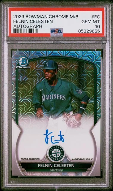 2023 Bowman Chrome Mega Box Felnin Celesten Autograph #BCMA-FC card image