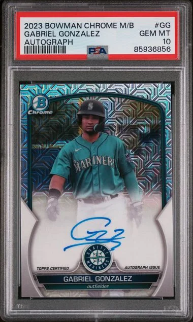 2023 Bowman Chrome Mega Box Gabriel Gonzalez Autograph #GG card image