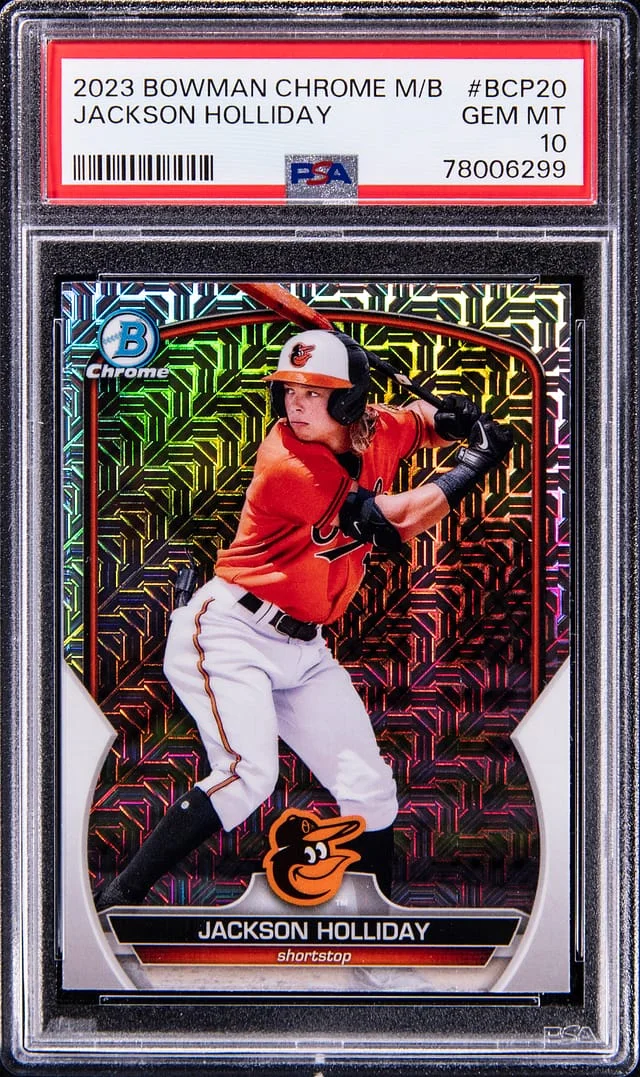 2023 Bowman Chrome Mega Box Jackson Holliday #BCP20 card image