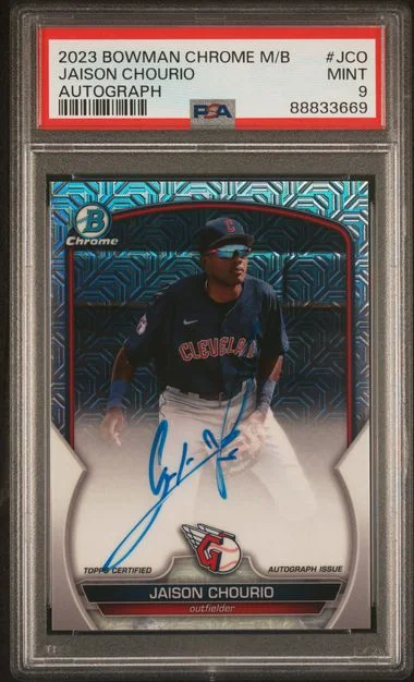 2023 Bowman Chrome Mega Box Jaison Chourio Autograph #JCO card image