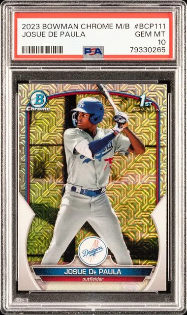 2023 Bowman Chrome Mega Box Josue De Paula #111 card image