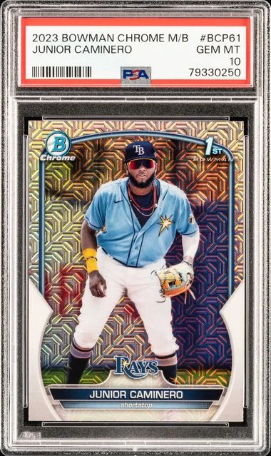 2023 Bowman Chrome Mega Box Junior Caminero #61 card image
