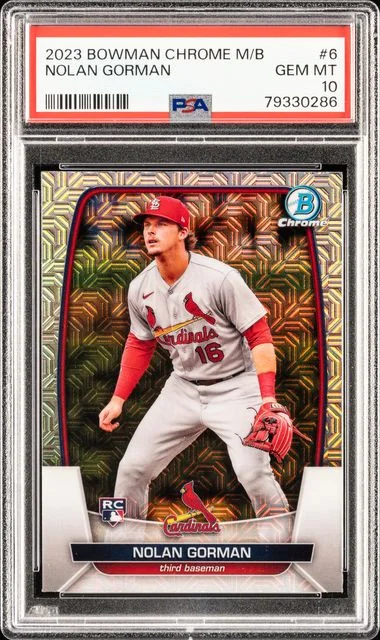 2023 Bowman Chrome Mega Box Nolan Gorman #6 card image