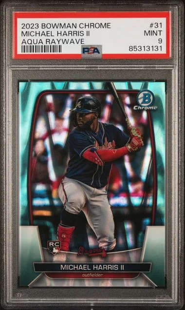 2023 Bowman Chrome Michael Harris II Aqua Raywave #31 card image