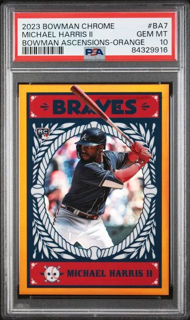 2023 Bowman Chrome Michael Harris II Bowman Ascensions Orange #BA7 card image