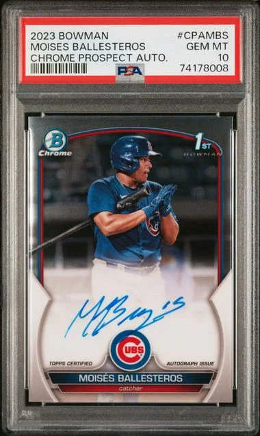 2023 Bowman Chrome Moises Ballesteros Prospect Autographs #CPAMBS card image