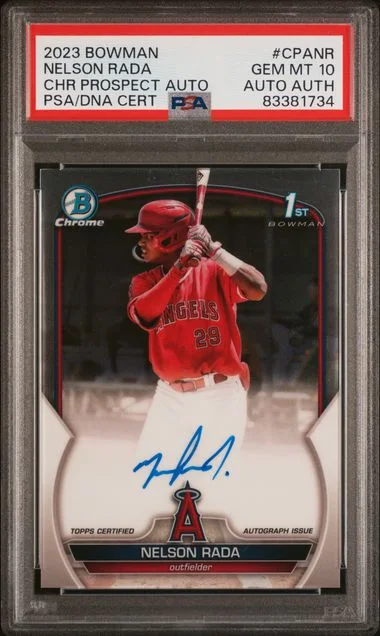 2023 Bowman Chrome Nelson Rada Prospect Autographs #CPA-NR card image