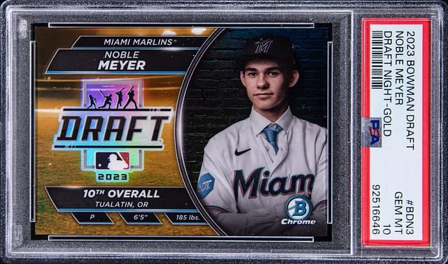 2023 Bowman Chrome Noble Meyer Night Gold #BDN3 card image