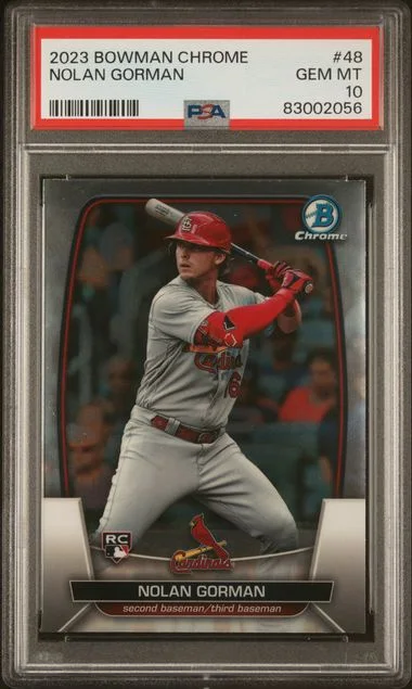2023 Bowman Chrome Nolan Gorman #48 card image